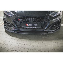 Накладка сплиттер на передний бампер на Audi RS5 B9 рестайл