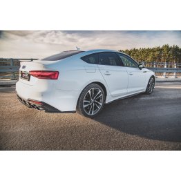 Накладки сплиттеры боковые на бампер на Audi A5 B9 S-Line / S5 B9 Sportback рестайл