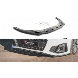 Накладка сплиттер на передний бампер на Audi A5 B9 S-Line / S5 B9 рестайл