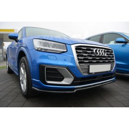 Накладка сплиттер на передний бампер на Audi Q2 Sport