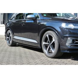 Накладки сплиттеры на пороги на Audi SQ7 4M