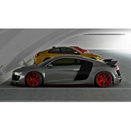 Карбоновый спойлер на крышку багажника на Audi R8 I