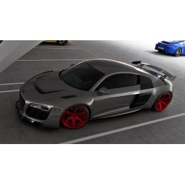 Карбоновый спойлер на крышку багажника на Audi R8 I