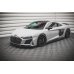 Накладки сплиттеры на пороги на Audi R8 4S рестайл