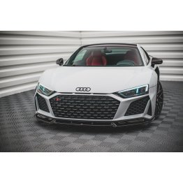 Накладка сплиттер на передний бампер на Audi R8 4S рестайл