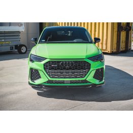 Накладка сплиттер на передний бампер на Audi RSQ3 F3