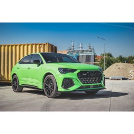 Накладка сплиттер на передний бампер на Audi RSQ3 F3