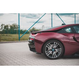 Накладка сплиттер на задний бампер на BMW i8