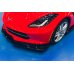 Накладка сплиттер на передний бампер на Chevrolet Corvette C7
