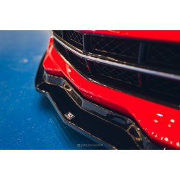 Накладка сплиттер на передний бампер на Chevrolet Corvette C7