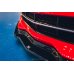 Накладка сплиттер на передний бампер на Chevrolet Corvette C7