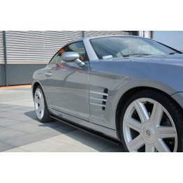 Накладки сплиттеры на пороги на Chrysler Crossfire