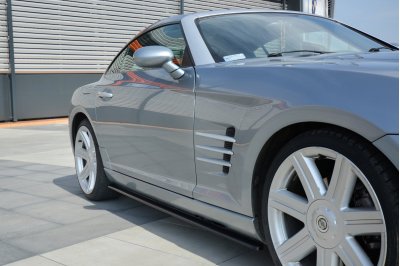 Накладки сплиттеры на пороги на Chrysler Crossfire