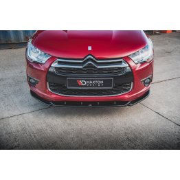 Накладка сплиттер на передний бампер на Citroen DS4