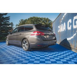 Накладки сплиттеры на боковые на задний бампер на Peugeot 308 II SW рестайл