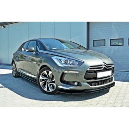 Накладка сплиттер на передний бампер вариант 2 на Citroen DS5