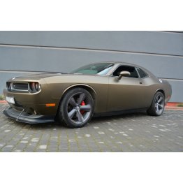 Накладка сплиттер на передний бампер на Dodge Challenger III SRT8