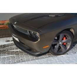 Накладка сплиттер на передний бампер на Dodge Challenger III SRT8