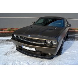 Накладка сплиттер на передний бампер на Dodge Challenger III SRT8