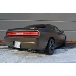 Накладка сплиттер на задний бампер центральная на Dodge Challenger III SRT8