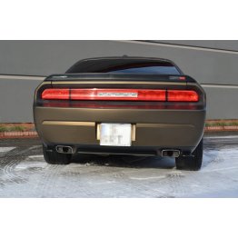 Накладка сплиттер на задний бампер центральная на Dodge Challenger III SRT8