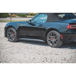 Накладки сплиттеры на пороги на Fiat 124 Spider Abarth