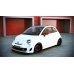 Накладка сплиттер на передний бампер на Fiat 500 Abarth / Esseesse