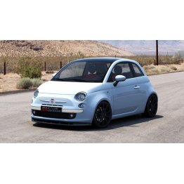 Накладка сплиттер на передний бампер на Fiat 500