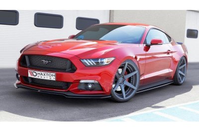 Накладка сплиттер на передний бампер на Ford Mustang VI