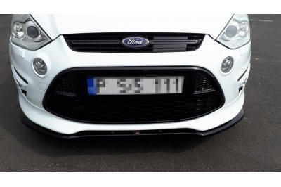 Накладка сплиттер на передний бампер на Ford S-Max Titanium