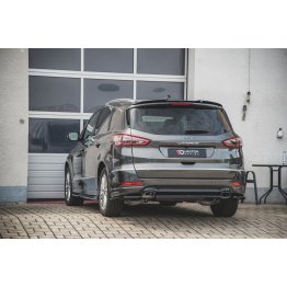 Накладки сплиттеры боковые на задний бампер на Ford S-Max II