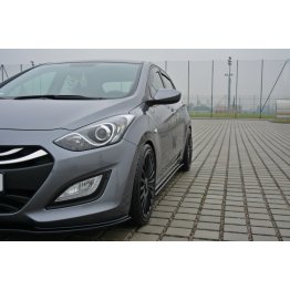 Накладки сплиттеры на пороги на Hyundai i30 II