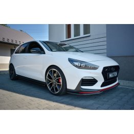 Накладка сплиттер на передний бампер на Hyundai i30 III N