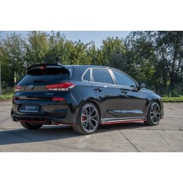 Накладки сплиттеры на пороги на Hyundai i30 III N