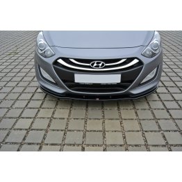 Накладка сплиттер на передний бампер на Hyundai i30 II