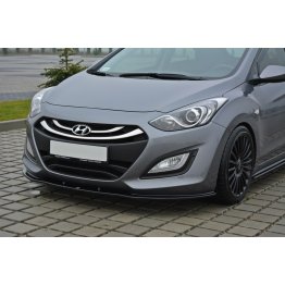 Накладка сплиттер на передний бампер на Hyundai i30 II