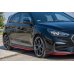 Накладки сплиттеры на пороги Вар2 на Hyundai i30 III N