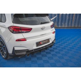 Накладки сплиттеры боковые на задний бампер на Hyundai i30 III N Hatchback