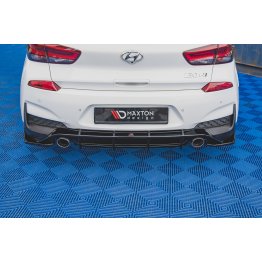 Накладки сплиттеры боковые на задний бампер на Hyundai i30 III N Hatchback