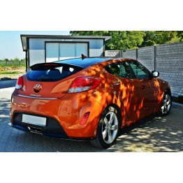 Накладка сплиттер на задний бампер на Hyundai Veloster