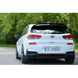 Накладка сплиттер на спойлер багажника на Hyundai i30 III N