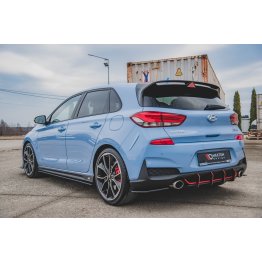 Накладки сплиттеры на пороги на Hyundai i30 III N