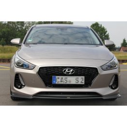 Накладка сплиттер на передний бампер на Hyundai i30 III Hatchback