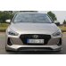 Накладка сплиттер на передний бампер на Hyundai i30 III Hatchback