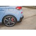 Накладки сплиттеры боковые на задний бампер на Hyundai i30 III N