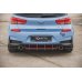 Накладки сплиттеры боковые на задний бампер на Hyundai i30 III N