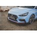 Накладка сплиттер на передний бампер Вариант3 на Hyundai i30 III N