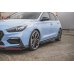 Накладки сплиттеры на пороги Вар3 на Hyundai i30 III N