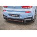 Накладка сплиттер центральная на задний бампер на Hyundai i30 III N Hatchback