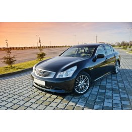 Накладки сплиттеры на пороги на Infiniti G37 Sedan